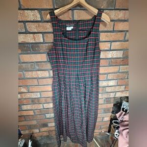 cynthia howie green and red dress